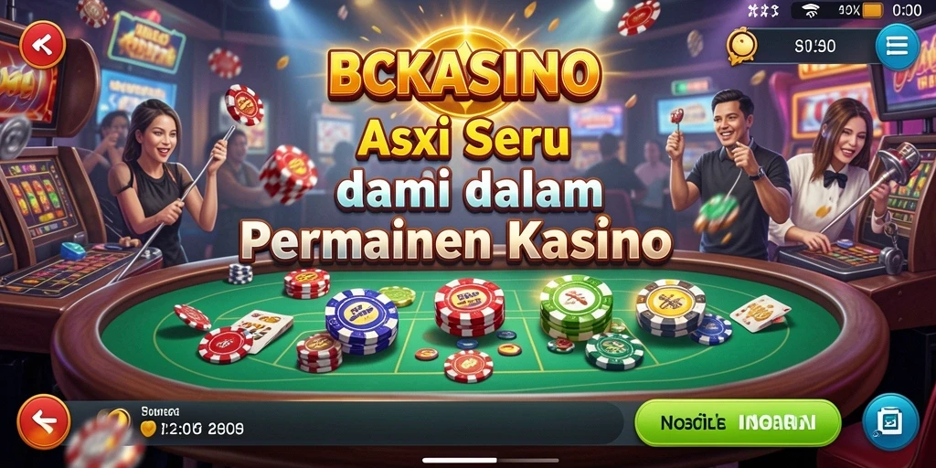 Tampilan gameplay BCKASINO yang menegangkan dan seru.