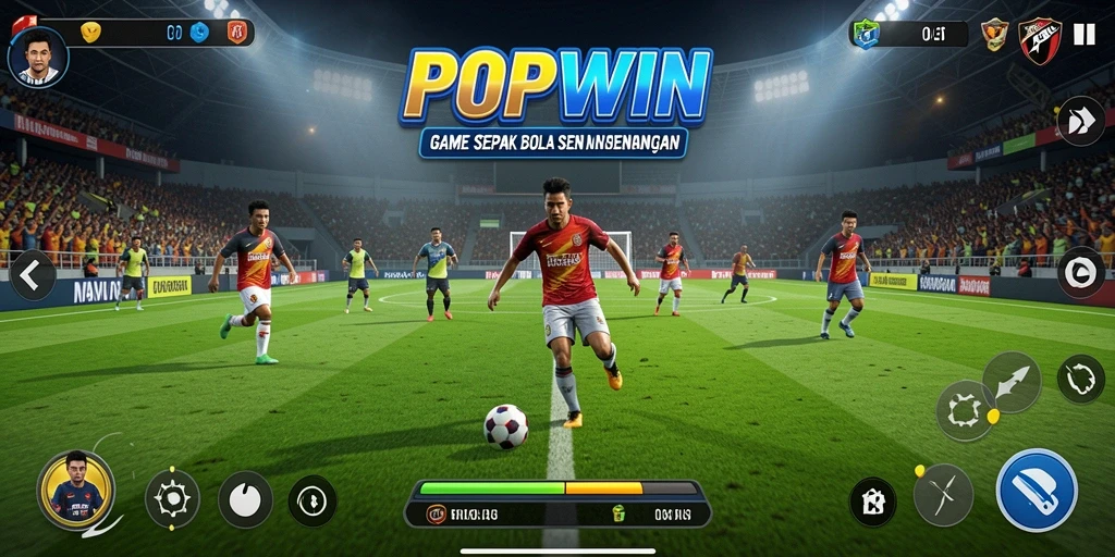 Tampilan gameplay seru dalam POPWIN yang mendebarkan.