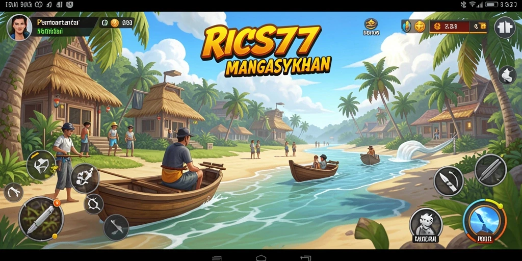 Tampilan gameplay RICIS77 dengan grafis menyenangkan.