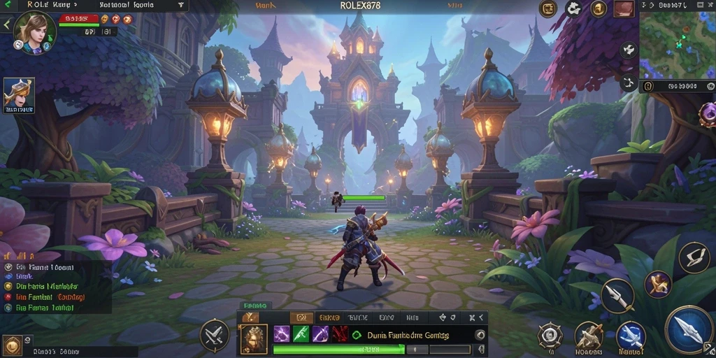 Tampilan warna-warni dalam gameplay MMORPG ROLEX878 yang mengesankan.