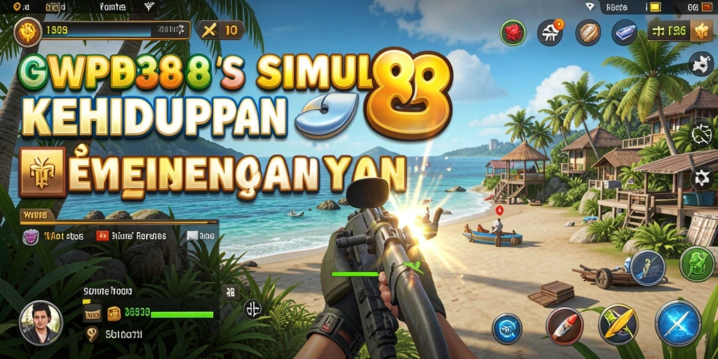 Tampilan menawan dari gameplay WP888 yang menggambarkan simulasi kehidupan.